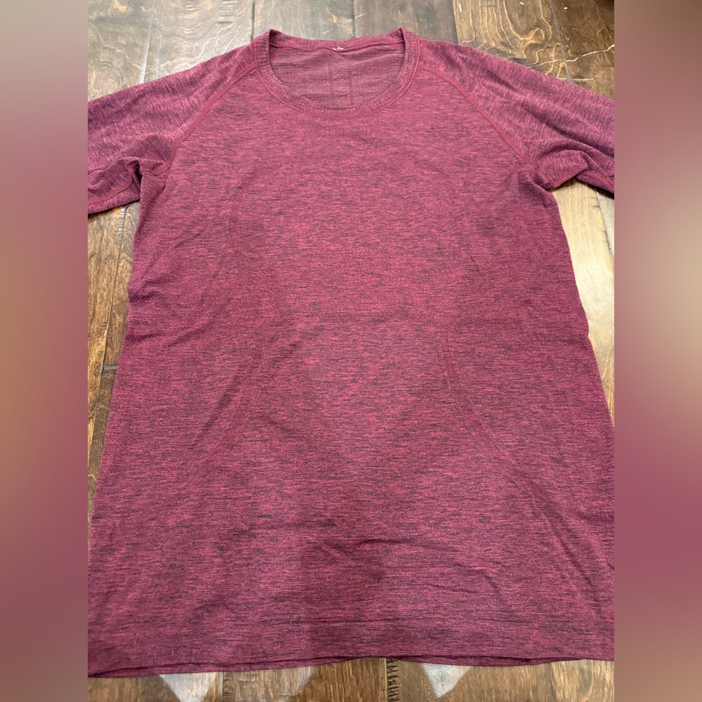 Lululemon Swiftly Tech Long Sleeve Crew Star Ruby Black size 12 - Picture 3 of 11